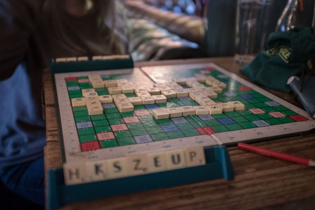 Playing Scrabble in the Steam Crane