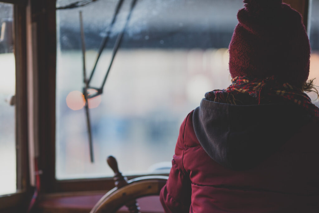 Rosie, skippering Emily