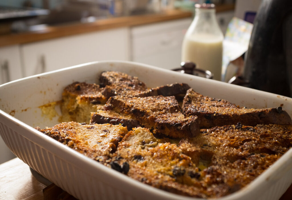 Bread and butter pudding