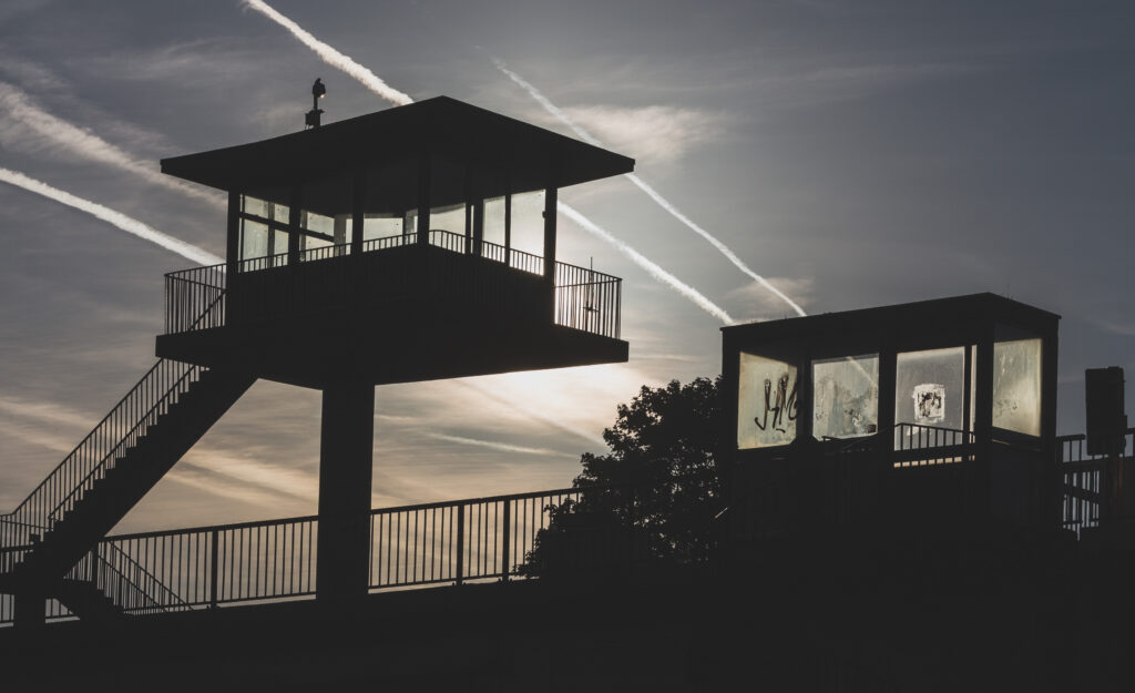 Brutalist control tower, Plimsoll swing bridge, Bristol