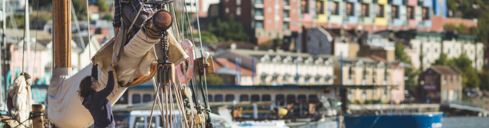 Stowing the Mainsail