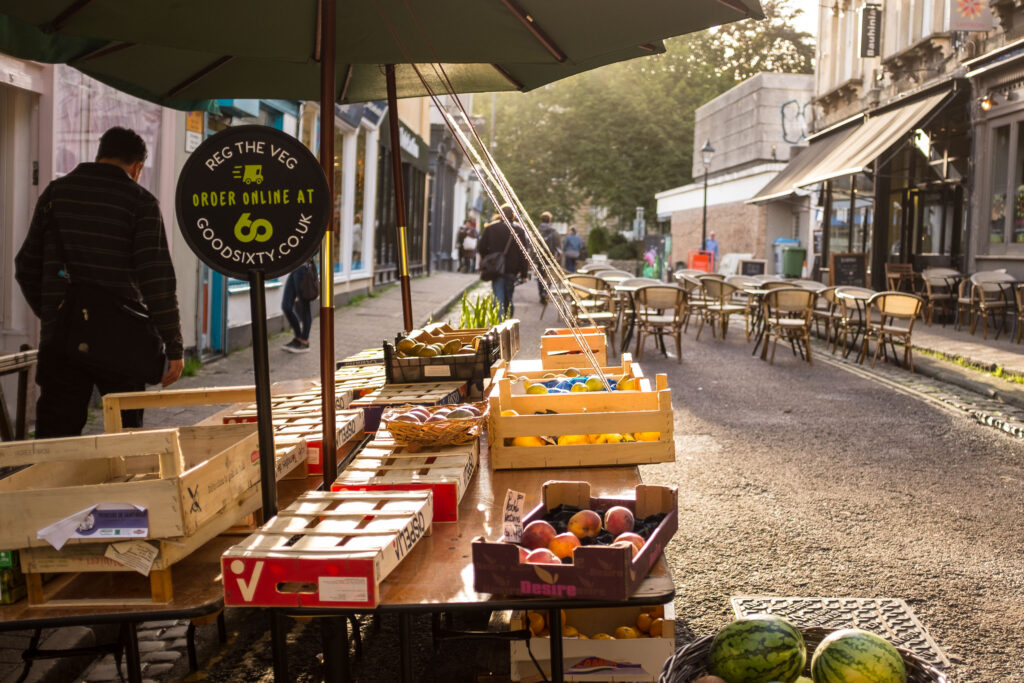 Reg the Veg's stall on Boyce's Avenue