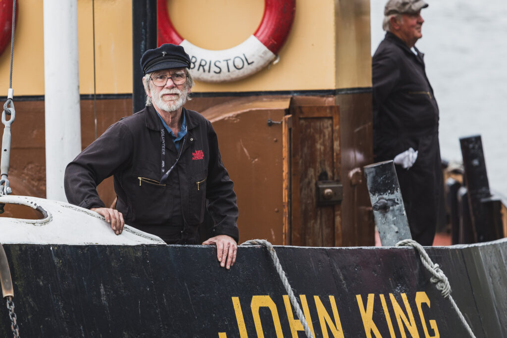 Volunteer crewman on the boat John King