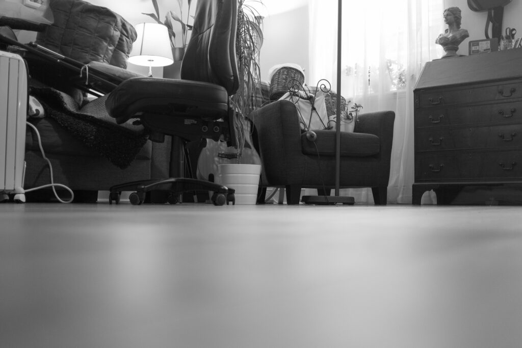 Cleaning the floor
