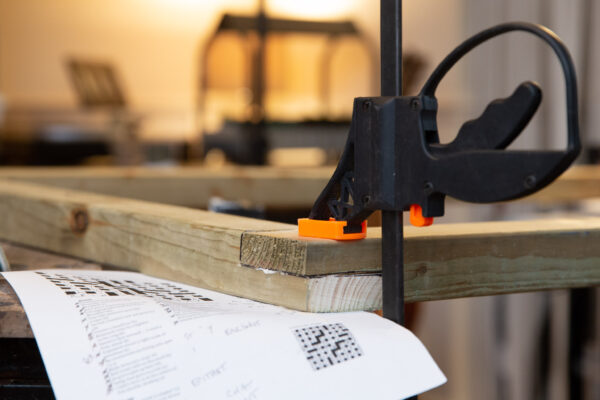 Frame glued and clamped